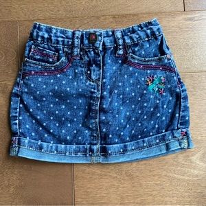 2/$10 ORCHESTRA Toddler girl denim skirt 3y